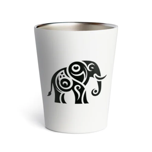 Elephant Tribal Thermo Tumbler