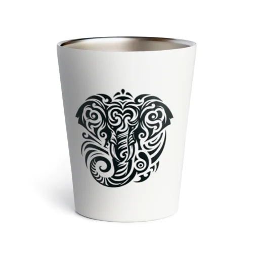 Elephant Tribal king Thermo Tumbler