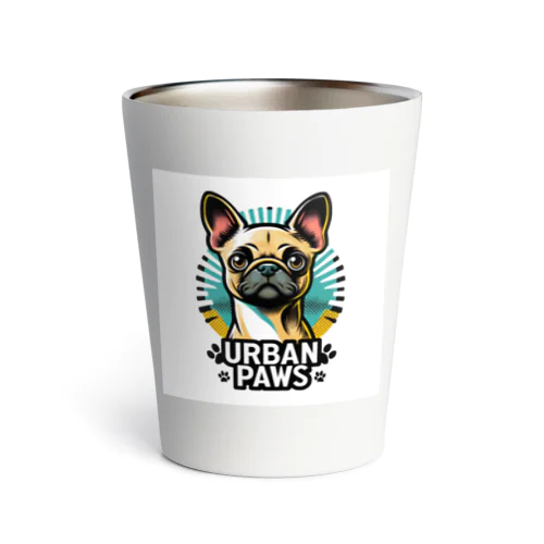 パグチワワ「Urban paws 」 Thermo Tumbler