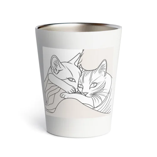 ハグする猫 Thermo Tumbler