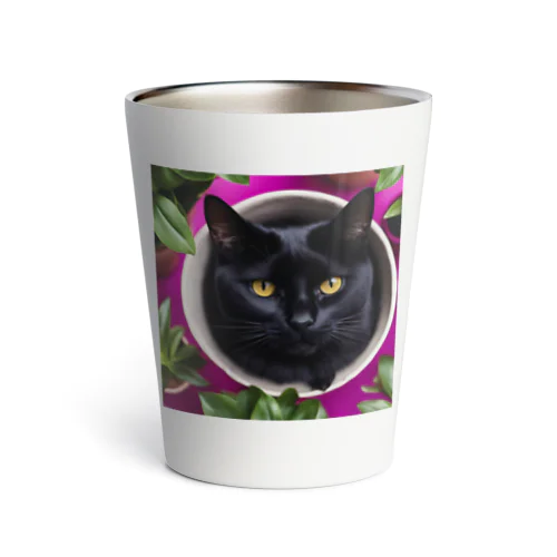 春の庭の猫 Thermo Tumbler