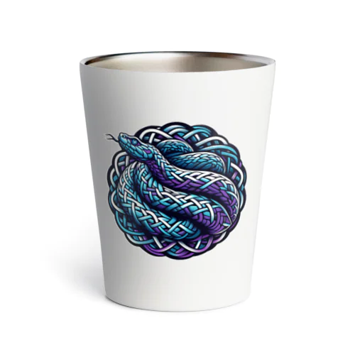 Blue snake 2 Thermo Tumbler