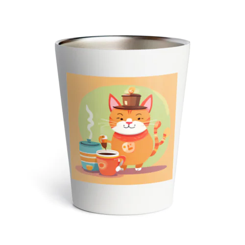 コーヒー猫マン サーモタンブラー