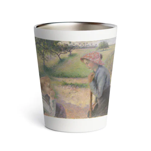 2人の若い農夫 / Two Young Peasant Women Thermo Tumbler