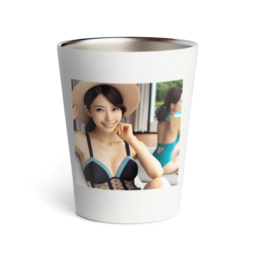 AI日本人女性 Thermo Tumbler