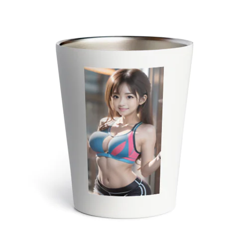 AI cute girl No.2 Thermo Tumbler