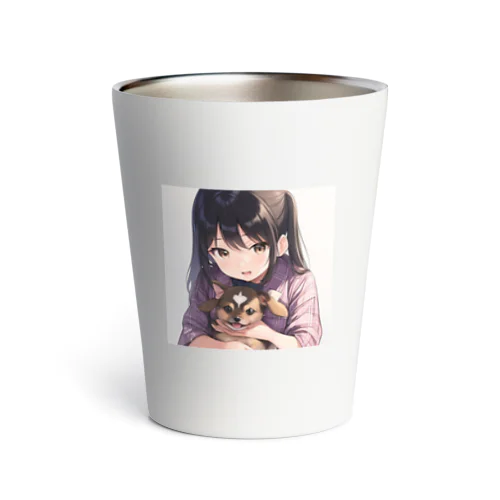 犬と少女 Thermo Tumbler