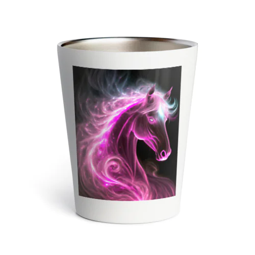 Ruby Flame Horse Thermo Tumbler