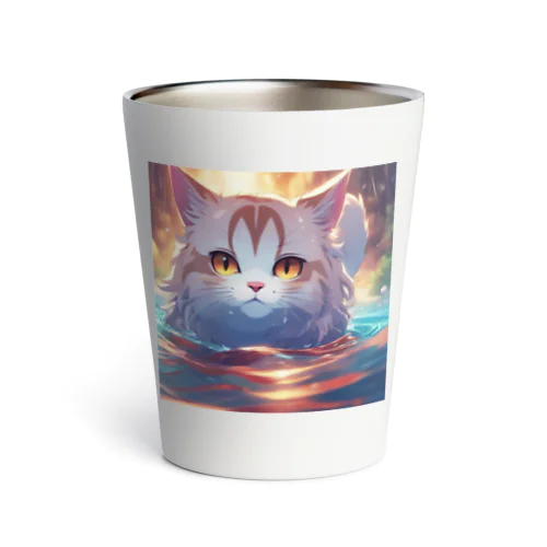 泳ぐ猫 Thermo Tumbler