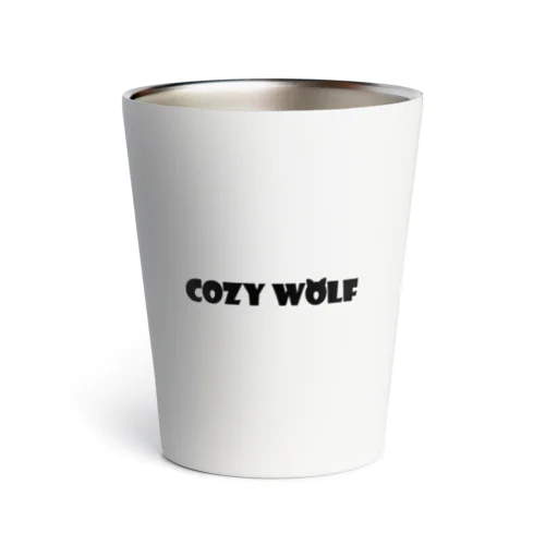 【COZY WOLF】ホワイト/アッシュ サーモタンブラー