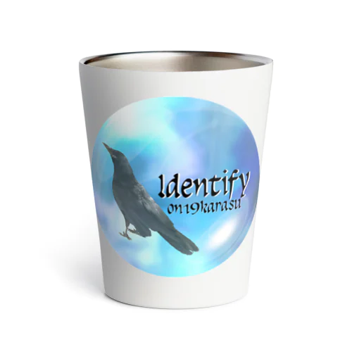 Identify Crow☆カラスのタビ Thermo Tumbler