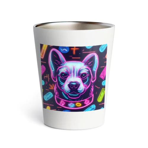 neon dog Thermo Tumbler