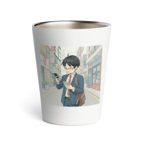 ダブルスマホ＠サラリーマン Thermo Tumbler