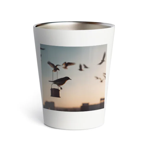 夕方の鳥 Thermo Tumbler