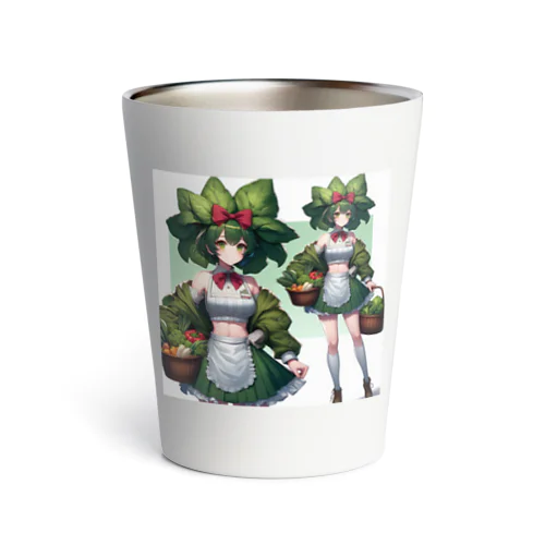 ほうれん草をモチーフにしたアニメキャラクター「ホウリカ」 Thermo Tumbler