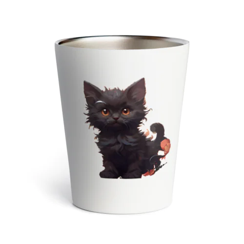 黒猫イラスト Thermo Tumbler