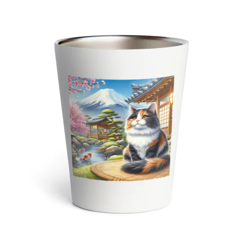 ネコ＆富士山 Thermo Tumbler