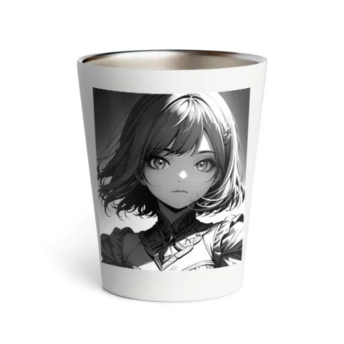 モノクロ美少女 Thermo Tumbler