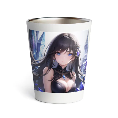 クリスタルと女性 Thermo Tumbler