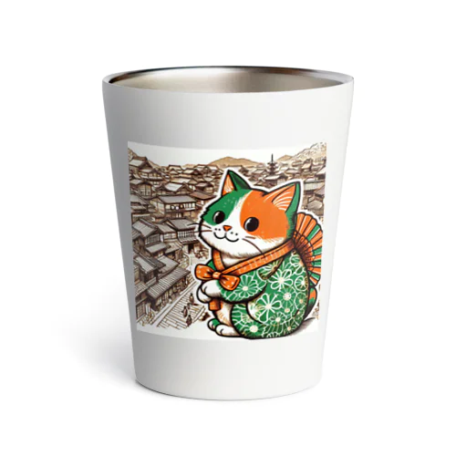 おのぼり猫ベエ Thermo Tumbler