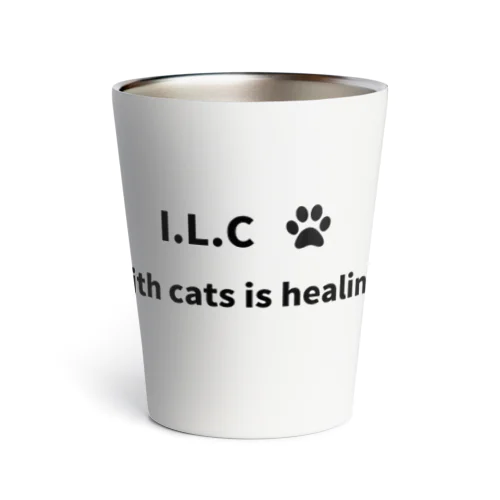 I LOVE CAT !（黒） Thermo Tumbler