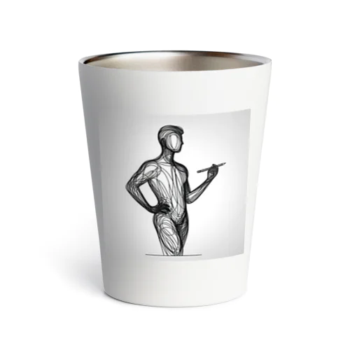 線画の人 Thermo Tumbler