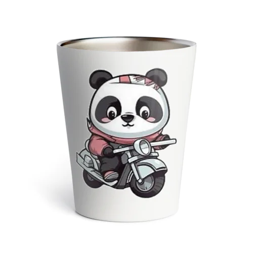 Cute bike and panda-chan サーモタンブラー