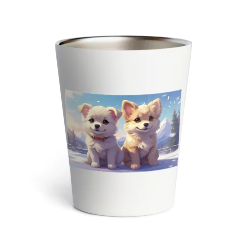 仁王立ちの犬 Thermo Tumbler