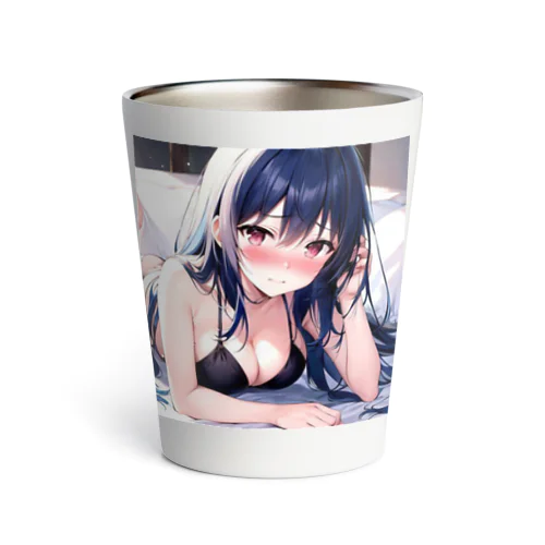 黒いビキニの女の子2（青髪Ｖｅｒ．） Thermo Tumbler