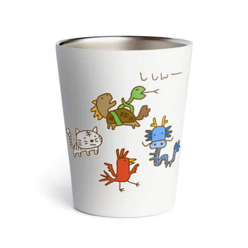 画伯チック四神 Thermo Tumbler