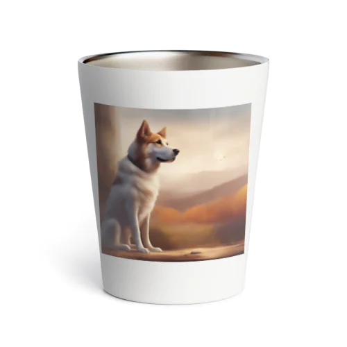 遠くを見つめる愛犬 Thermo Tumbler