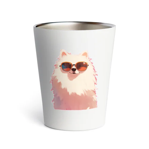 サングラスをかけた、かわいい犬 Marsa 106 Thermo Tumbler