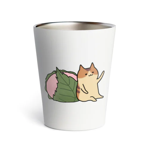 どらやき猫と桜もち Thermo Tumbler