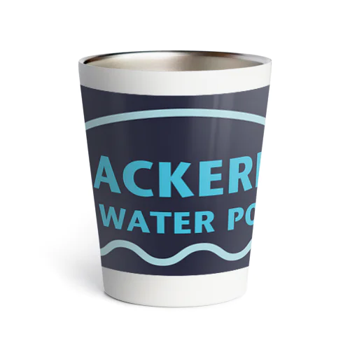 MACKEREL（ダークネイビーボックス）片面プリント Thermo Tumbler