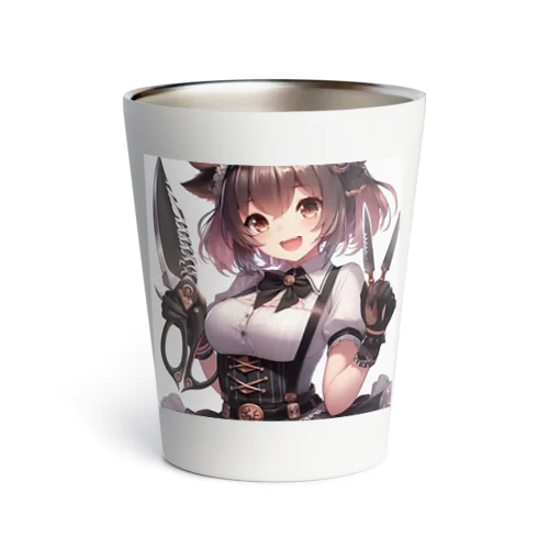 部屋に忍び込んできた可愛らしい女の子😍 Thermo Tumbler