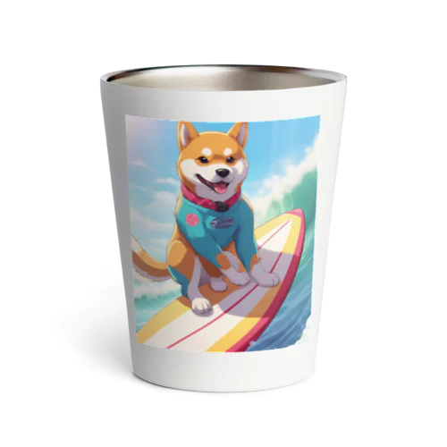 サーフィンする柴犬 Thermo Tumbler