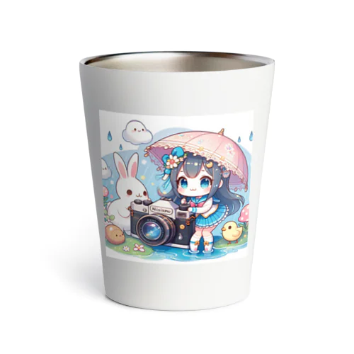 カメラと傘とうさ耳少女とシリーズ　撮影 Thermo Tumbler