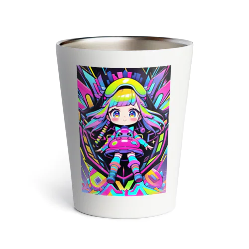 カラフルな宇宙の冒険Girl Thermo Tumbler