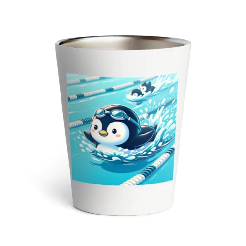 泳ぐペンギン Thermo Tumbler