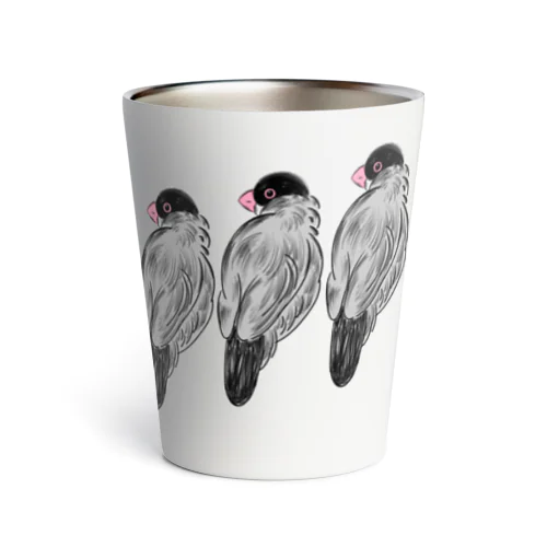 ふさふさ文鳥くん Thermo Tumbler