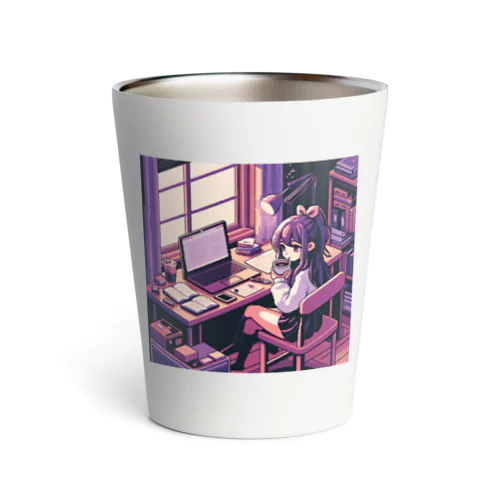 ピクセルパープルガール2 Thermo Tumbler