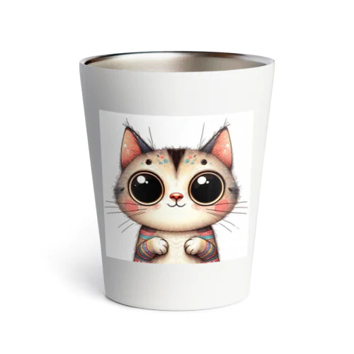 デフォ猫グッズ Thermo Tumbler