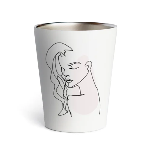 woman2（背景透過ver） Thermo Tumbler