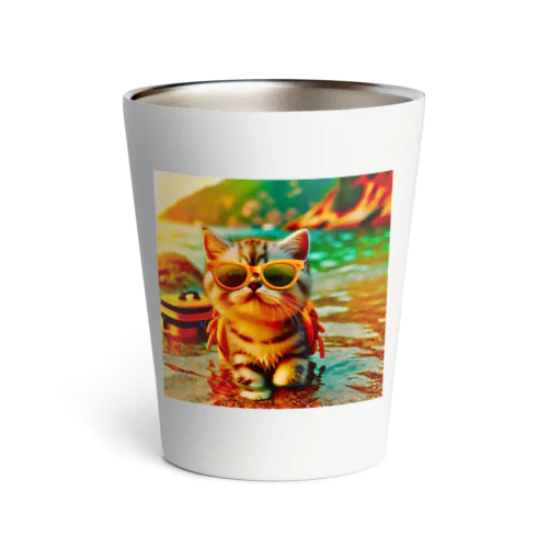 かわいい猫のイラストグッズ Thermo Tumbler