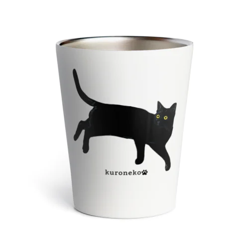 見返り美ニャン　黒猫 Thermo Tumbler