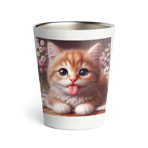 あかんべにゃんこNo.2 Thermo Tumbler