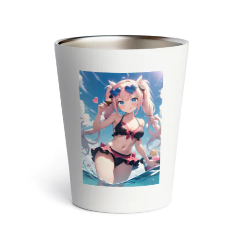 水着の少女グッズ Thermo Tumbler