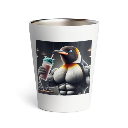 プロテインを飲むマッチョペンギン Thermo Tumbler