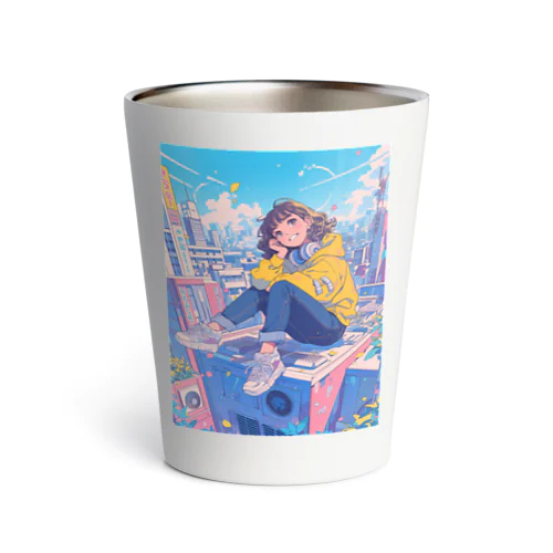 東京スカイラインの静寂：ポップな東京 Thermo Tumbler