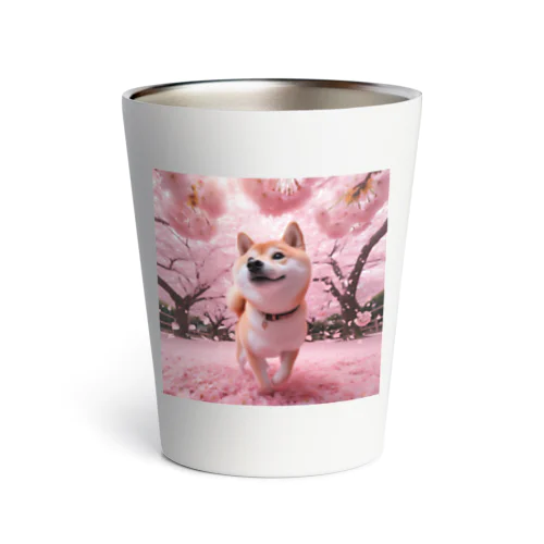 桜犬 Thermo Tumbler